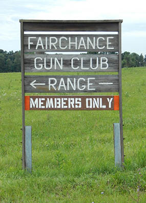 range sign